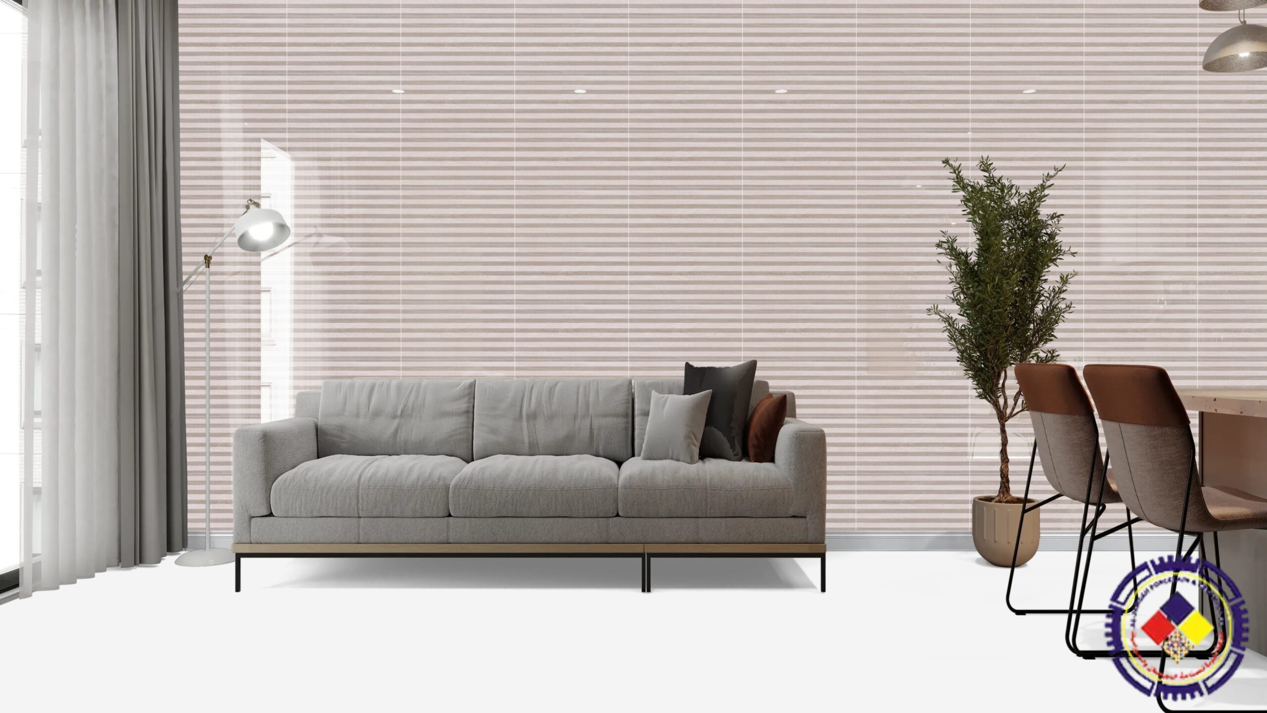 6358 Glossy Grey Dark Ceramic Wall Tile, Rectified – 30×60 cm